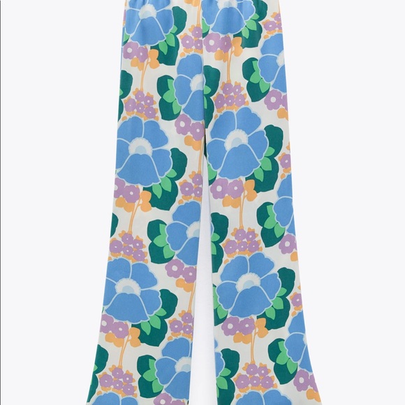 Zara Printed Pajama Pant NEW WITH TAGS size Small - Picture 2 of 4